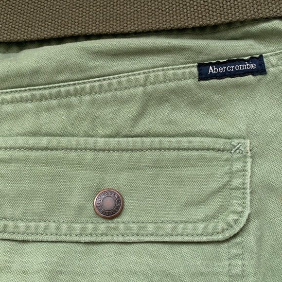 Abercrombie & Fitch Women's Olive Boot Cut  Jeans Belt Pockets Denim Size 10 - Picture 9 of 9
